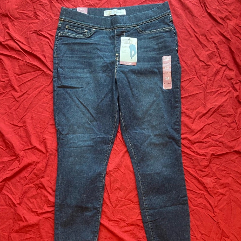 New Women’s Signature Levi Strauss Skinny Jeans Blue